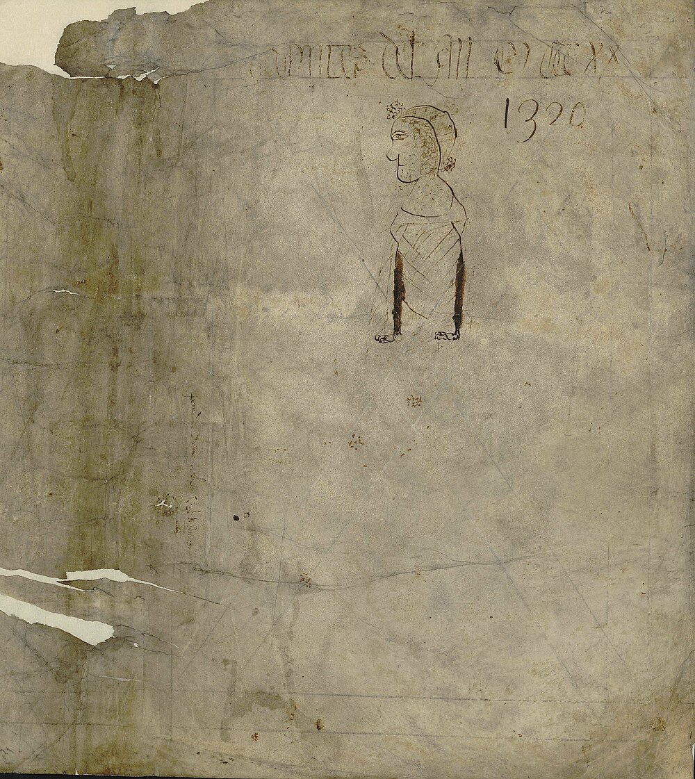 Couverture du registre de comptes de 1320, 16014 - Archives Municipales de Lille